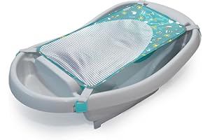 Summer by Ingenuity Comfy Clean Deluxe Newborn to Toddler Bather, 0-24 Months