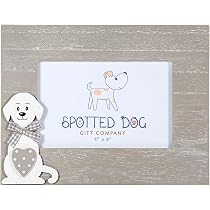 Spotted Dog Gift Company – Portafoto Da Parete A Cuore In Legno, Tripla Cornice Per 3 Foto, Design Gatti, Bianco E Grigio - 3