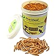 Promeal Larvae Live Mealworms - High Protein Treat Food for Aquarium Fishes Like Flowerhorn, Arowana, and Birds, Reptiles, Monkeys and Other Pets (5000 Larvae)
