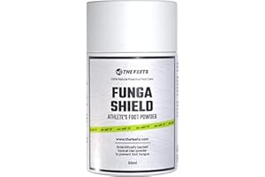 The Feets Athlete's Foot Powder - Natural Antifungal Powder for Fungus-Prone, Dry, Irritated Skin - Relieves Redness & Itching - Natural Formula for Healthy Feet - 60g