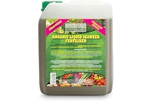 MULTI-MITE® Multi-Mite 5 Ltr Liquid Seaweed -100% Natural & Organic Concentrate Cold Pressed Plant & Soil Fertiliser, Trees Lawn Veg & House Plants Root or Foliar Feeding