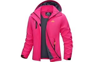MAGCOMSEN Veste de randonnée légère et imperméable pour Femme Grand