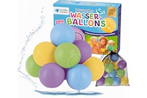 ImagiNew 12 Stück wiederverwendbare Wasserbomben | Der ultimative Sommerspass, einfache Anwendung ohne Zuknoten, selbstschliessend | Wasserspielzeug für Kinder und die ganze Familie