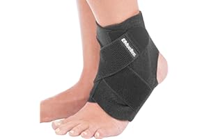 Mueller Einstellbarer Fußgelenkschutz, schwarz