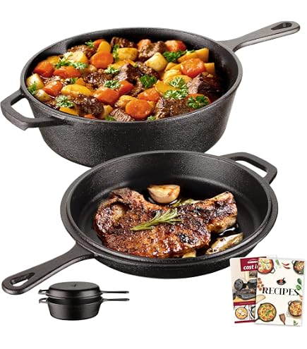 Faitout En Fonte Petromax FT4.5 - 3,5 Litres, Avec Couvercle/Poêle, Anse Et Pieds, Pour Cuisson Au Feu, Four Ou Plaque