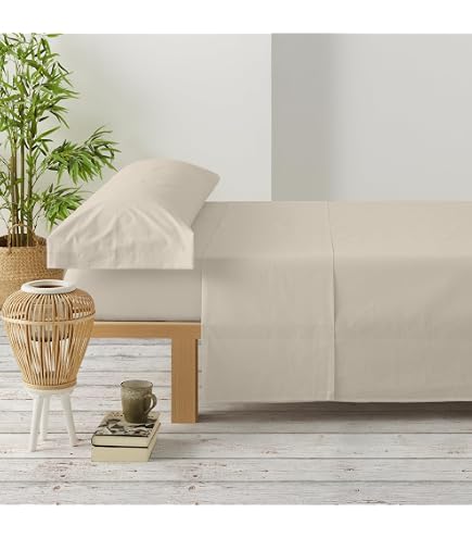 Todocama Set di lenzuola da 4 pezzi - 4002 - Lenzuolo con angoli - Sopra - Due federe da 50 x 80 cm (Letto 135 x 190/200 cm, Grigio Chiaro
