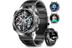Homailida Smartwatch Uomo Donna con Effettua/Risposta Chiamate, 1.39" Orologio Smartwatch Monitoraggio del SpO2/Sonno, Impermeabile IP68, 100+ Modalità Sport, Fitness Tracker per Android iOS
