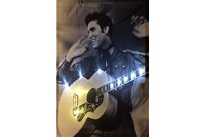 Samarkand - Lights LED-Bild mit Beleuchtung Elvis/Music LED- Bilder Leinwandbild 65 x 45 cm Leuchtbild