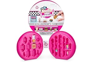 5 SURPRISE Mini Brands Foodie Series 2 - Estuche para coleccionistas de Zuru, almacena y muestra 30 minis (incluye 5 minis misteriosos de Foodie)