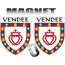 SAFIRMES 2 X Magnet Forme Blason Aimant Frigo Region