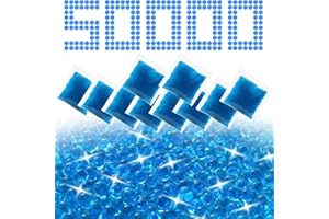 PINNACLE DYNAMICS Gel Blaster Refill Ammo - 50,000 Rounds 7-8 mm (5 Packs) - Gel Splatter Bullets for Electric Blaster Gun - Premium & Non-Toxic Ammo Refill for Ages 14 & Up