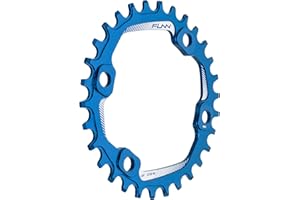 Funn Solo Plato Estrecho Ancho para Cadena de 9 10 11 12 Velocidades, Compatible con Bielas de Interfaz BCD Asimétrica de 96mm, Plato de Cadena para Bicicleta de Velocidad Única9-12