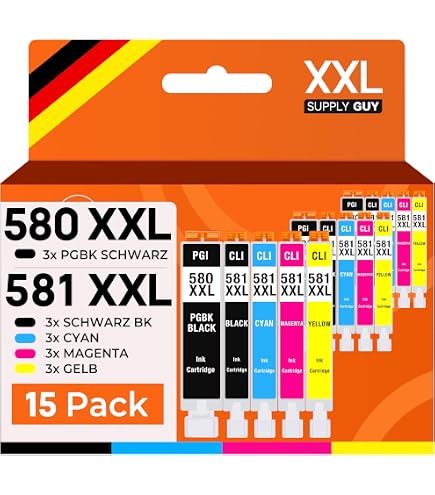 3 Druckerpatronen Tinte für Canon Pixma IP3600 IP4600 MP540 MP550 MP560 MX870 ersetzen PGI-520