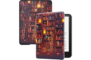 Huasiru Painting Case for All-new Kindle Paperwhite (11th Gen-2021 Only - Will Not fit Prior Generation Kindle Devices), Library