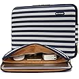 KAYOND Blue stripes Water-resistant 11 inch laptop sleeve with pocket for 11 inch 11.6 inch laptop case macbook air 11 case macbook 12 sleeve surface pro (11-11.6 inch, Blue stripes)