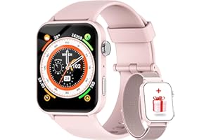 FEIPUQU Smart Watch for Women, Make/Answer Calls, AI Voice, 1.85'' Fitness Tracker with SpO2, Heart Rate, Sleep Monitor, Fitness Watch 100+ Sports Modes, Calorie Step Counter Smartwatches for Android iOS