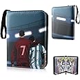 AllLeeGay Trading Card Album for Football Football Trading Card Binder Card Holder Album Trading Card Game Collection with 60 Removable Sleeves 480 Pockets football Card Book (A) AllLeeGay-kace-0001