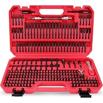 ARUCMIN 214-Piece Screwdriver Bit Set - S2 Steel Drill Bits With Security Torx & Extension