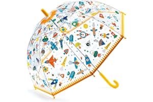 DJECO Parapluie Espace Accessoires, Jeunesse Unisexe, Multicolore (Multicolore), Unique