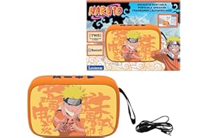 Lexibook, Naruto, Enceinte Bluetooth Portable, sans-Fil, USB-C, Carte SD/TF, Batterie Rechargeable, Orange, BT018NA