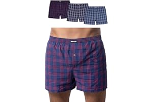 Snocks American Boxershorts Herren aus Bio-Baumwolle (3er-Pack) - Weite Passform und lockerer Fit - Kein juckendes Etikett und komfortabler Bund - Unterhosen Herren Gr. S-3XL