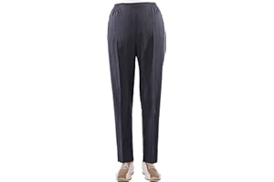 Eitex Seniorenmode24 Damen Seniorenhose Schlupfhose mit Gummizug Kurzgröße ideal für pflegebedürftige Omas einfach anzuziehen und super pflegeleicht