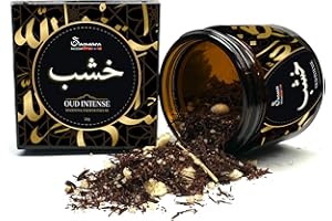 SAMSARA Bakhoor [20 g] ULTRA DURATA - Arabischer Duft für Damen | Arabische Düfte für Herren, OUD-Holz, Duft für Haare, Körper und Kleidung | Made in Dubai (Amber Oud)