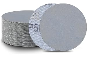 100 stycken 5 000 korn 75 mm slipskivor med kardborreband | Våt- och torrt, kiselkarbid, rundslippapper, för trä, metall elle