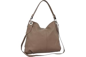AMBRA Moda Borsa da donna di vera pelle, borsa a spella GL012