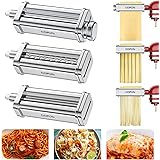 Attaccamento per Pasta per KitchenAid Robot da Cucina, 3 in 1 Accessorio per Macchina per la Pasta, Rulli per Pasta, Tagliapa