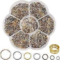 Kit Anelli Aperti Per Bigiotteria TOAOB - 2300 Pezzi Argento, 7 Misure Da 3mm A 10mm, Con Strumento - Foto 7