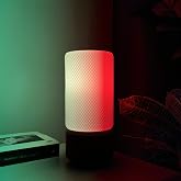 HaymaLab Zen Silindir RGB Masa Lambası &ndash; Uzaktan Kumandalı Renk Değiştiren Gece Lambası, 16 Renk Sahne Modlu Ambiyans, E27 Ku