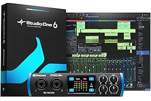 PreSonus Studio 26c, USB-C Audio-Interface, für Aufnahme, Streaming, Podcasting, mit Software-Bundle inklusive Studio One Artist, Ableton Live Lite DAW