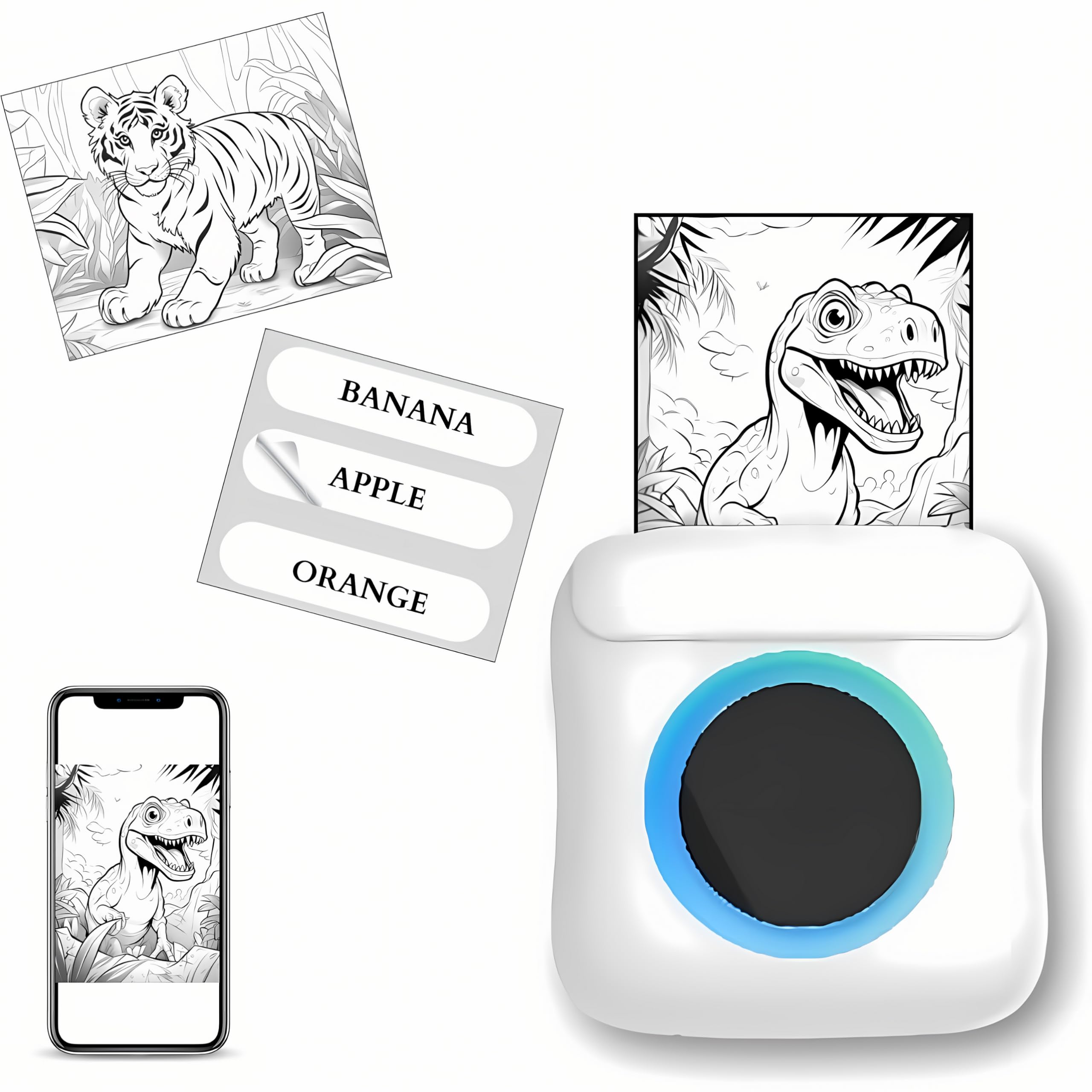 SEZNIK Mini Printer Review - Inkless Bluetooth Portable Printer for All Devices