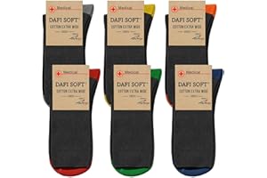 Dafi soft 6 Pairs Diabetic Extra Wide Socks, Cotton, Made in Turkey