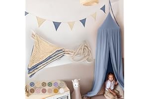 ‎LILIMAUS LILIMAUS Wimpelkette Stoff [mit Goldapplikation in 12 Farben] Wimpelkette Kinderzimmer - 100% Baumwolle Handmade Girlande Stoff - Wimpelkette Musselin - Hausbett Deko Mädchen & Jungen für Babyzimmer