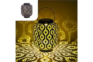 ‎GADGY Gadgy Solarlaterne für außen Garten - Wasserdichte Orientalische Laterne - Solarlampe für außen tisch für nachhaltige Beleuchtung - Solar Laterne - Garten Deko Outdoor