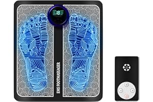 LOVE BEGANS Fussmassagegerät EMS Fußmassagegerät, Tragbares Fußmassagegerät USB-Aufladung, Fussmassagegerät Elektrisches für die Durchblutung Muskelschmerzen Linderung mit 8 Modi und 19 Einstellbare Frequenzen