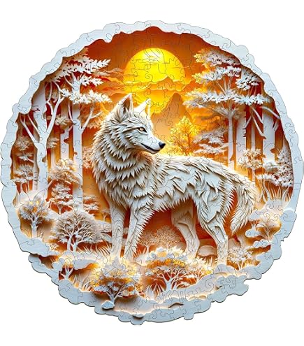 WOODBESTS Puzzle en bois pour adulte, puzzle 3D en bois, 270 pièces, puzzle irrégulier en forme d'animal, beau cadeau pour les amateurs de puzzle (34 x 33,4 cm