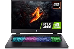 Acer Nitro 17 AN17-42 Gaming Laptop - AMD Ryzen 7 8845HS, 16GB, 1TB SSD, NVIDIA GeForce RTX 4060 8G, 17.3" QHD IPS 165Hz, Windows 11, Black