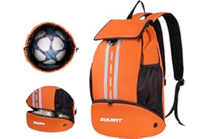 EULANT Upgraded Football Backpacks with Shoe Compartment,Multifunctional Backpack with Bottom Compartment,Waterproof Sports Bags for Basketball Swimming Camping Training Beach, Dry Wet Separation