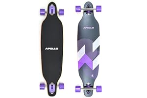 ‎APOLLO Apollo Longboard, Komplettboard mit High Speed ABEC Kugellagern, Drop Through, Freeride, Skaten, Cruiser Board