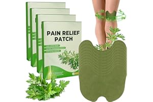 HJJMN 40 Pcs 13cmx10cm Knee Pain Relief Patches, Wellknee Patches, Heat Patches for Knee, Wormwood Herbal Knee Pain Relief Patch for Relieves Muscle Soreness in Knee, Neck, Shoulder, Back