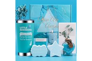 DORBOKER Birthday Pamper Gifts for Women, Unique Bath Sets Self Care Package for Her, Get Well Soon Relaxing Spa Present, Ladies Pamper Hamper Mothers Day Gifts for Mum Wife Friend