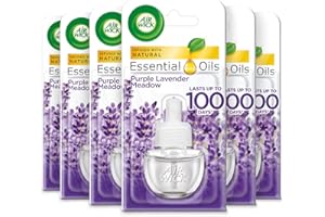 Air Wick Electrical Plug In Air Freshener Refill Lavender 17ml, (Total 6 Refills) by Airwick