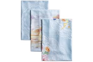 ‎MAISON D' HERMINE Maison d' Hermine Ibiza-Blue 100% Baumwolle Set von 3 Multi-Purpose Küchenhandtuch | Bar Handtücher | Frühling/Sommer (50 cm X 70 cm)