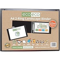 A4 Multi Colour Spine Punched Pockets, 100% Recycled Pack Of 25 - Eco - View #10