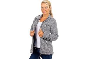 Reichstadt Damen Fleecejacke mit langen Ärmeln - Kuscheliger Komfort trifft Stil