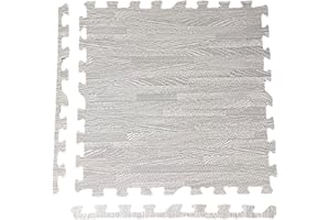 ARTERRA LIVING Arterra Interlock Foam Floor Mats – 60 x 60cm Floor Gym Mats – Exercise Foam Play Mat, Eva Foam Rubber Tiles, Idea for Home, Sport, Fitness, Exercise & Yoga (Vintage Grey, 40 Tiles (160 square feet))