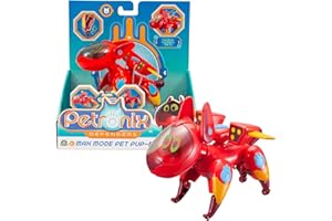 PETRONIX DEFENDERS Petronix - Mini Transform Pet Pup-E, juguete transformable de la serie de dibujos animados, pasa de mascota perrito a vehículo, combinable con otros sets y figuras, niños +3 años, Famosa.